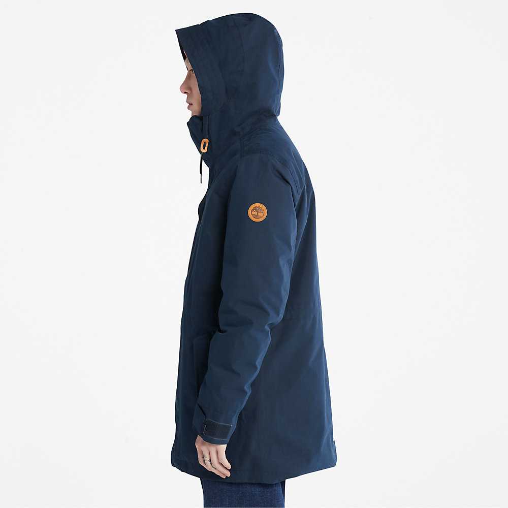 Men's Timberland Snowdon Peak Parka Jackets Navy | UAE-4789132