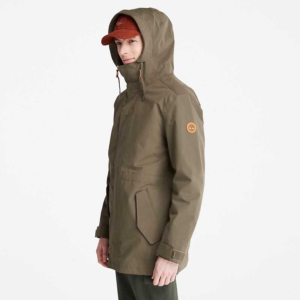 Men's Timberland Snowdon Peak Parka Jackets Green | UAE-7123096