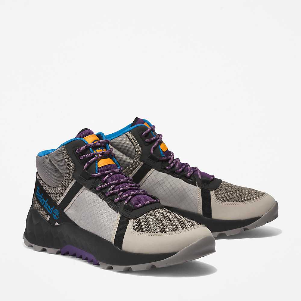 Men's Timberland Solar Wave GreenStride™ Hiking Boots Grey | UAE-0479152