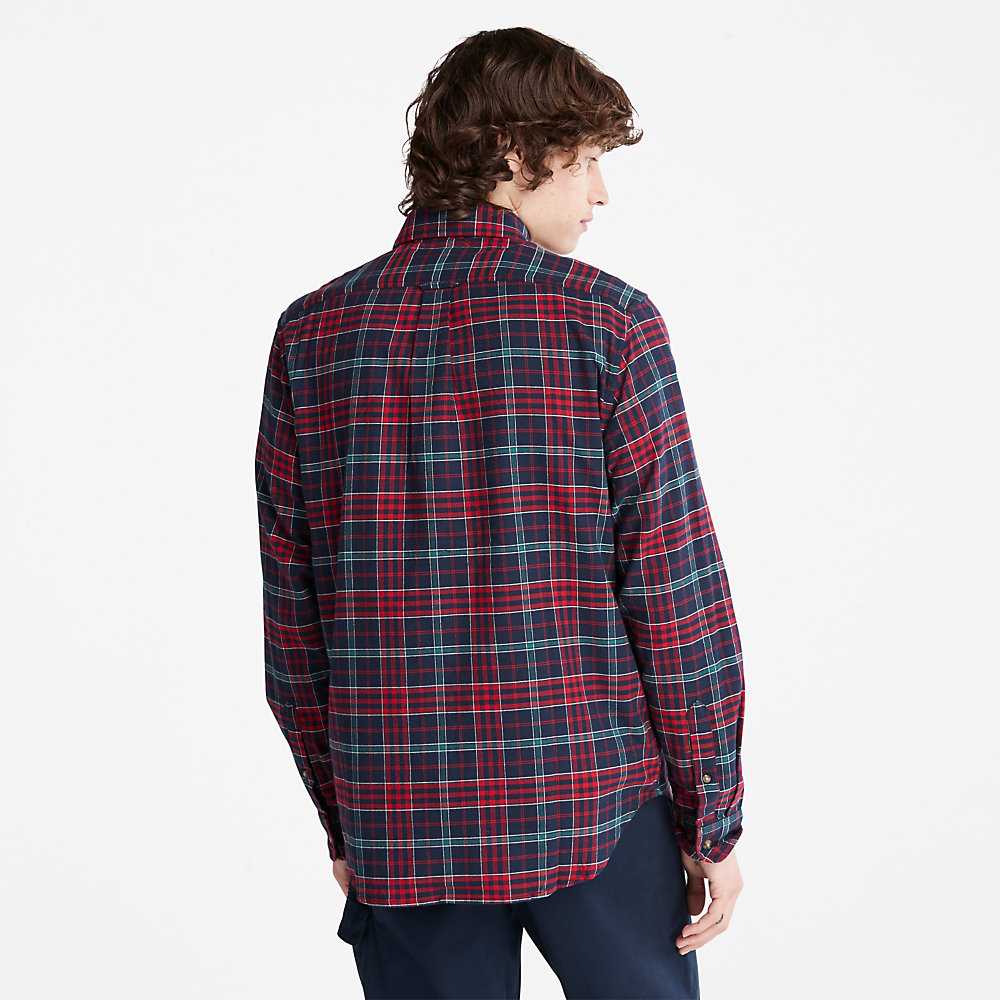 Men's Timberland SolucellAir Shirts Red | UAE-1320859