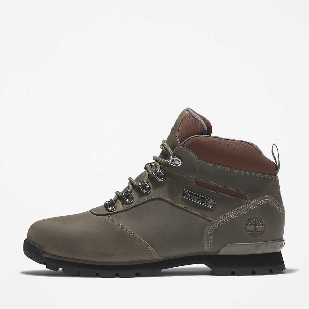 Men's Timberland Splitrock Hiking Boots Green | UAE-0239471