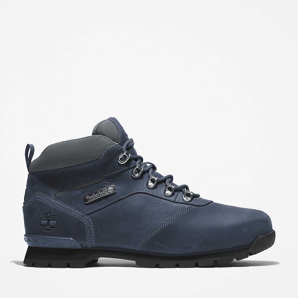 Men\'s Timberland Splitrock Hiking Boots Dark Blue | UAE-3529801