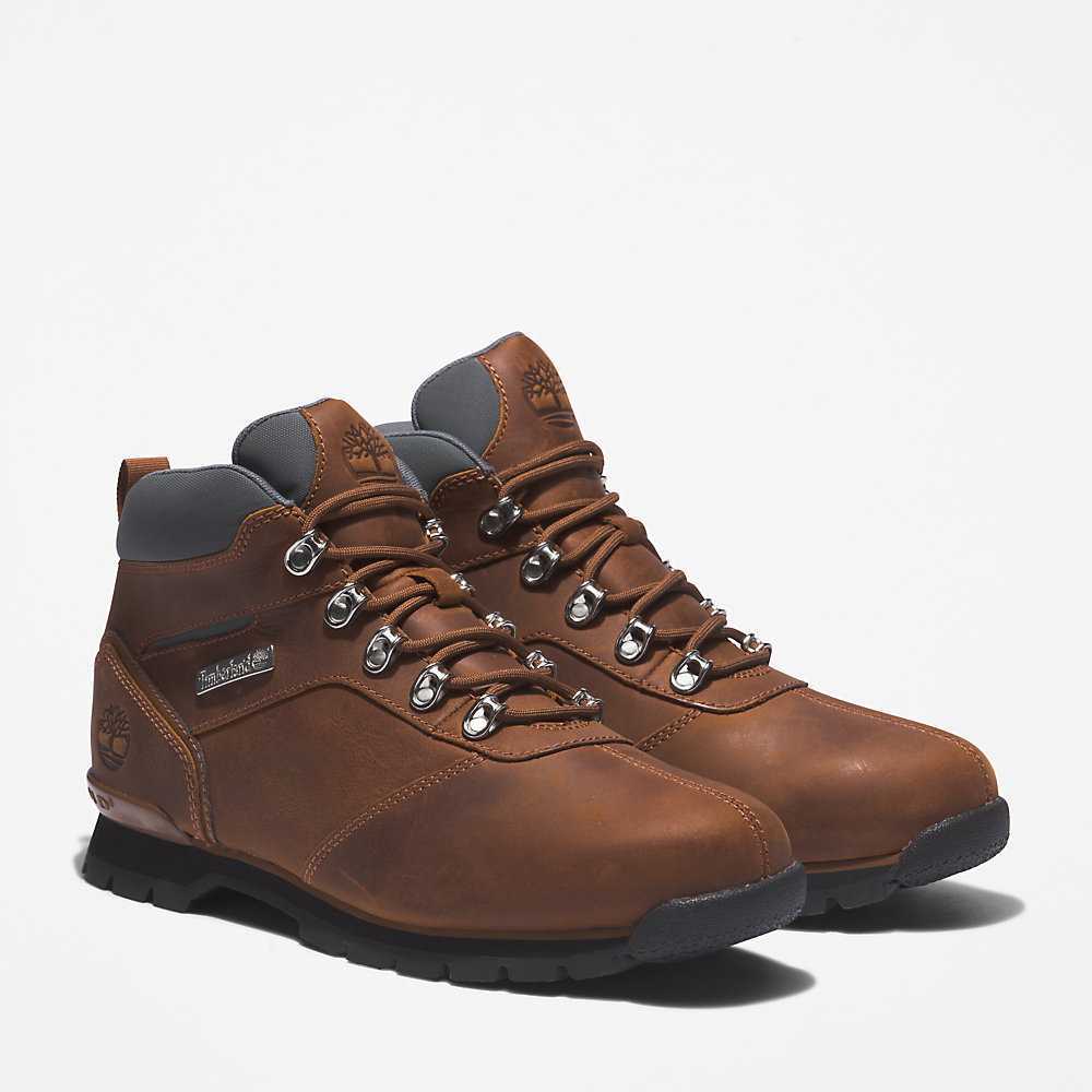 Men's Timberland Splitrock Hiking Boots Brown | UAE-5839761