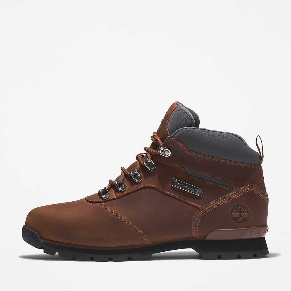 Men's Timberland Splitrock Hiking Boots Brown | UAE-5839761