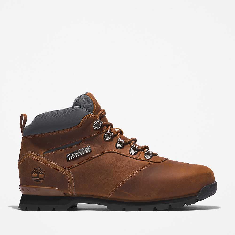 Men\'s Timberland Splitrock Hiking Boots Brown | UAE-5839761