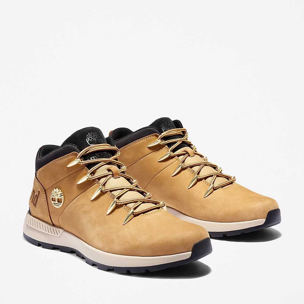 Men's Timberland Sprint Trekker Chukka Boots Yellow | UAE-1784263