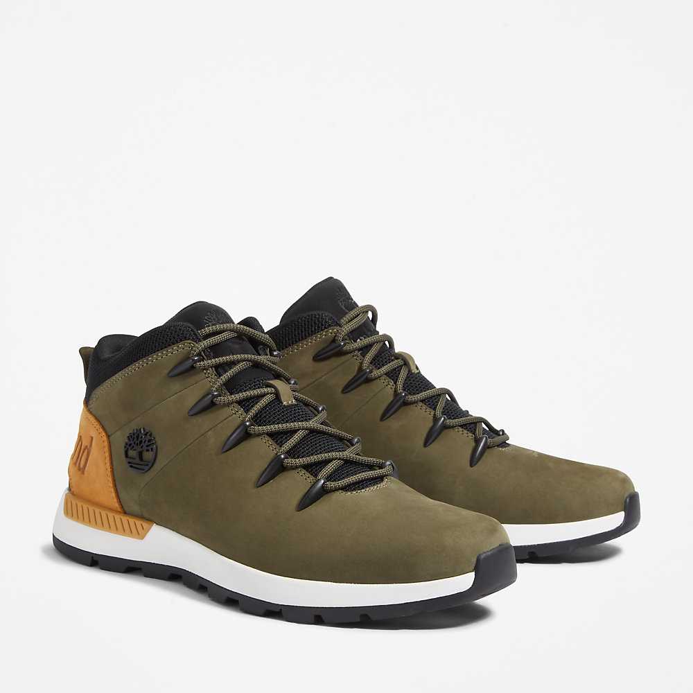 Men's Timberland Sprint Trekker Chukka Boots Green | UAE-7354026