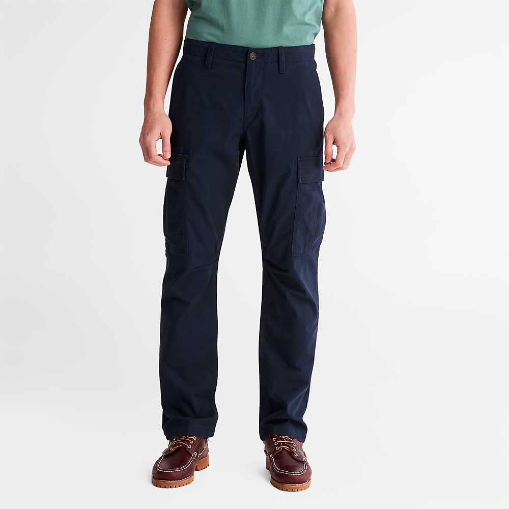 Men\'s Timberland Squam Lake Cargo Pants Navy | UAE-4597102