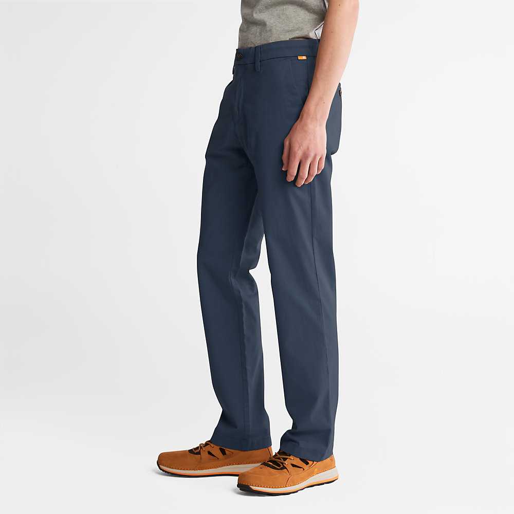 Men's Timberland Squam Lake Chinos Dark Blue | UAE-0674351