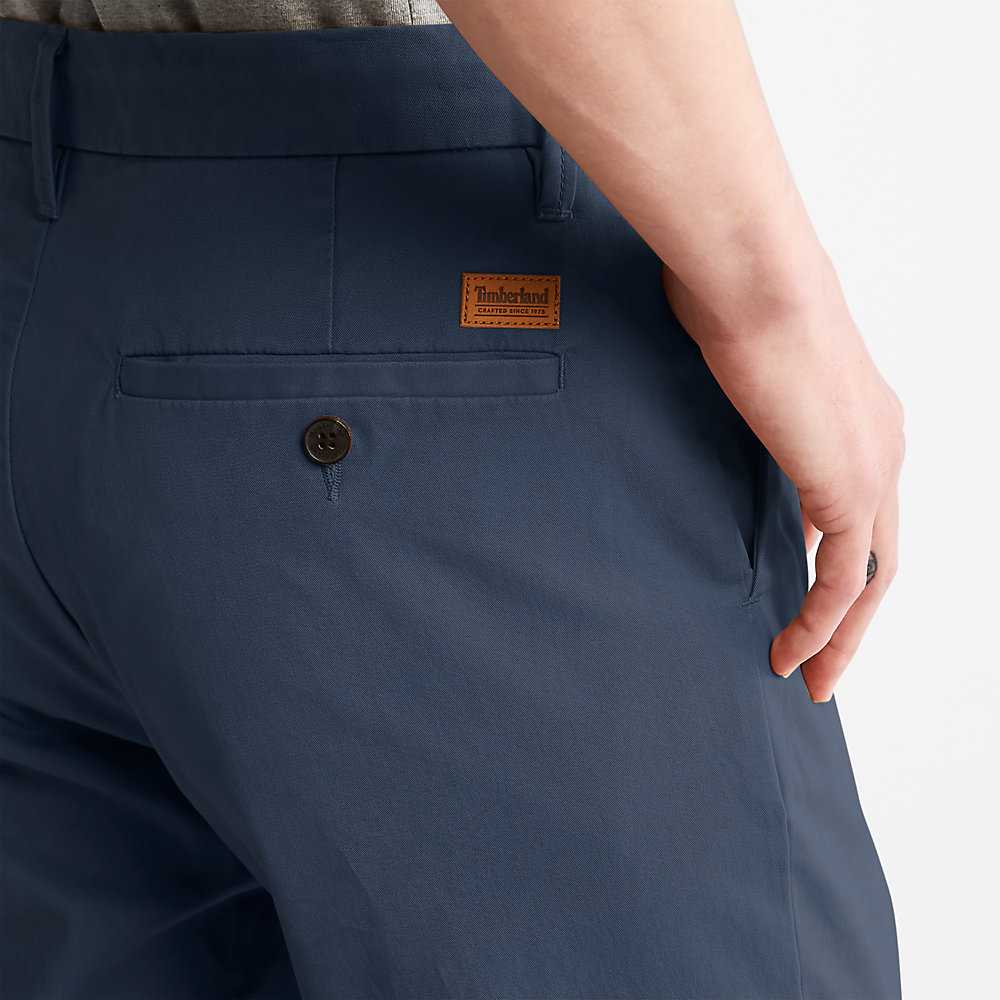 Men's Timberland Squam Lake Chinos Dark Blue | UAE-0674351