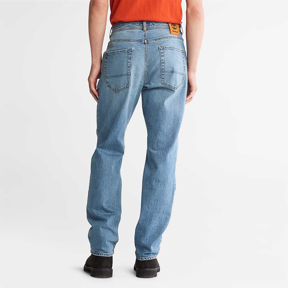 Men's Timberland Squam Lake Jeans Light Blue | UAE-0475391