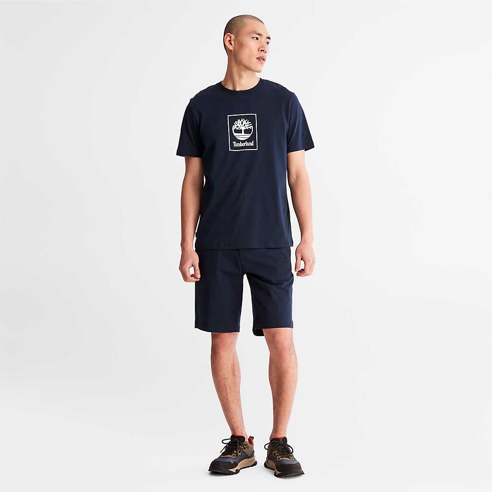 Men's Timberland Squam Lake Shorts Navy | UAE-6792184