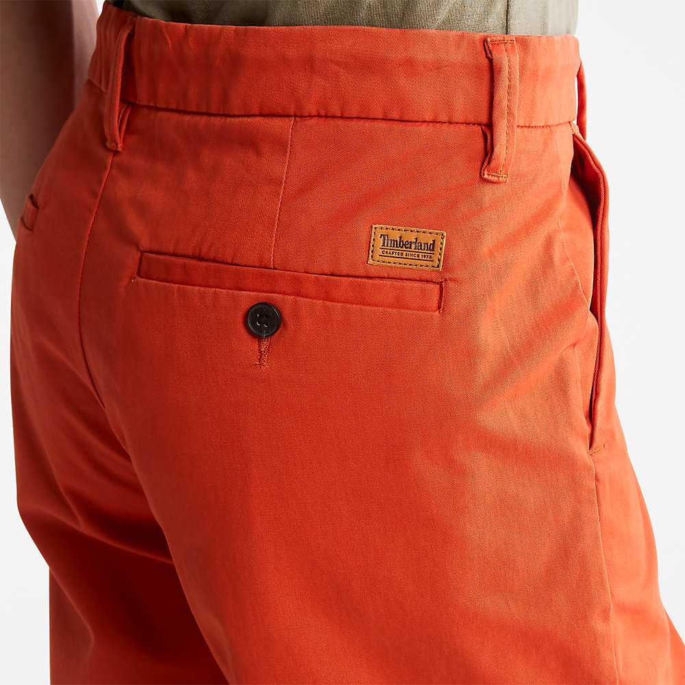 Men's Timberland Squam Lake Shorts Orange | UAE-1674038