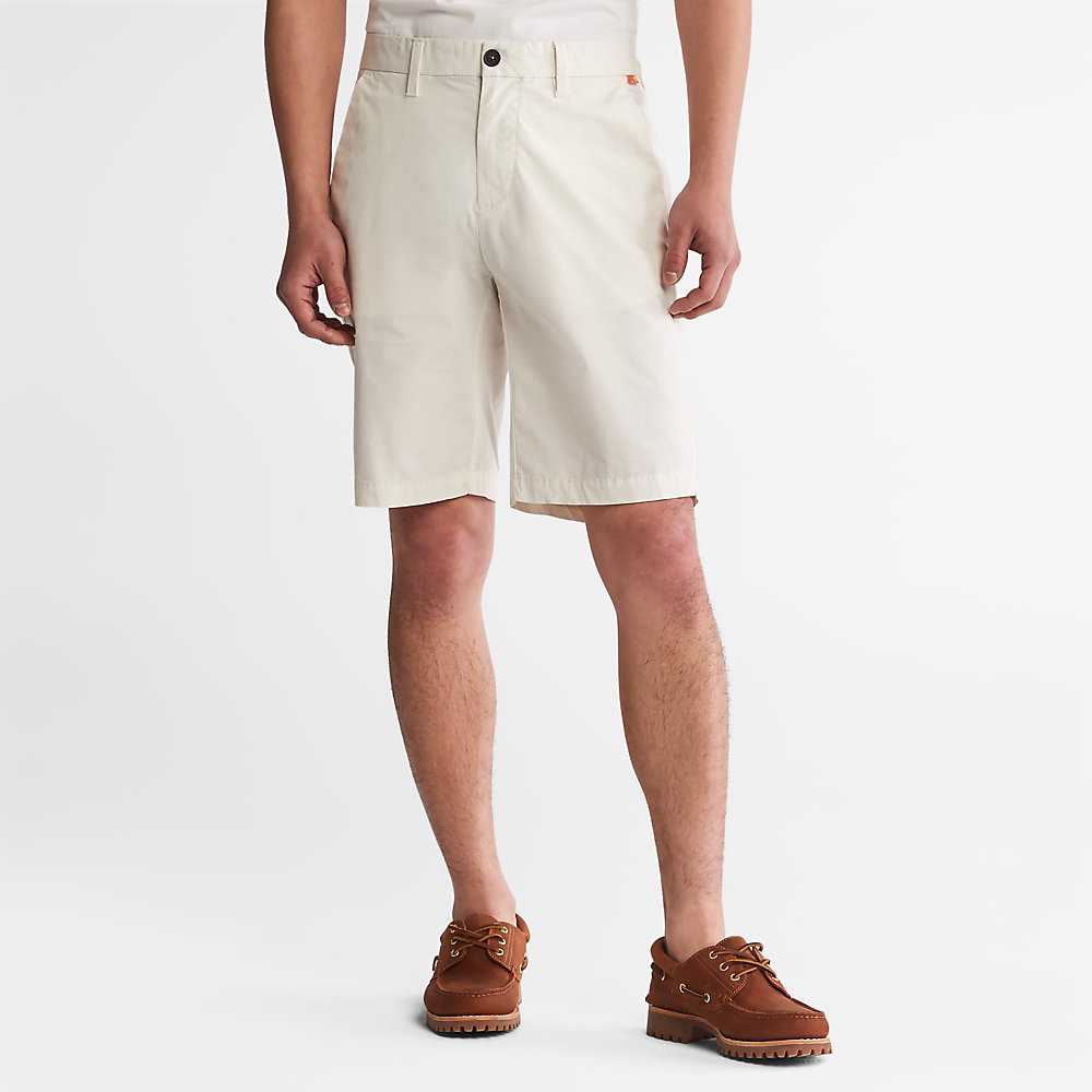 Men\'s Timberland Squam Lake Shorts White | UAE-0723695