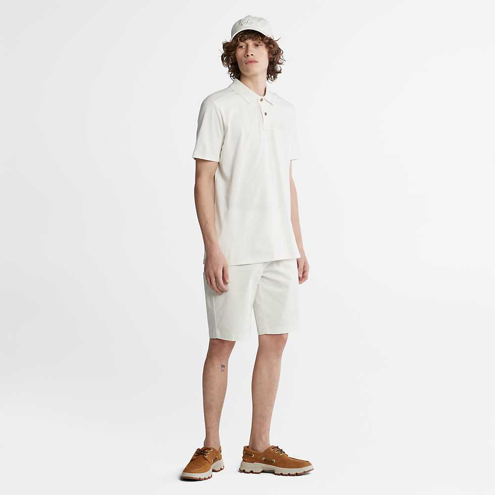 Men's Timberland Squam Lake Shorts White | UAE-2610893