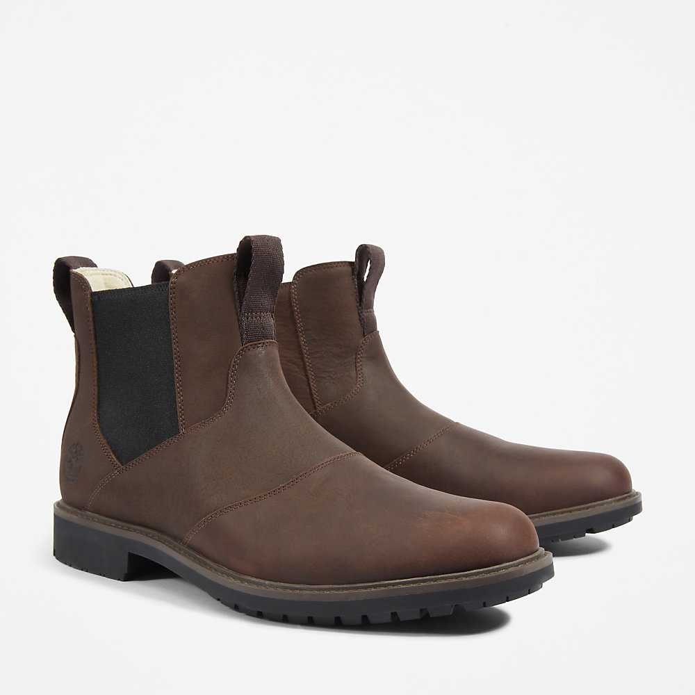 Men's Timberland Stormbucks Chelsea Boots Dark Brown | UAE-9528034