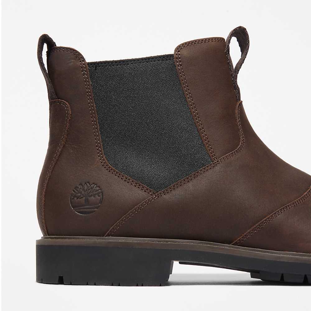 Men's Timberland Stormbucks Chelsea Boots Dark Brown | UAE-9528034