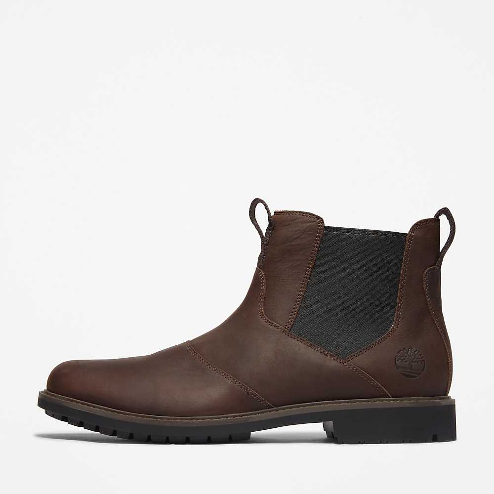 Men's Timberland Stormbucks Chelsea Boots Dark Brown | UAE-9528034