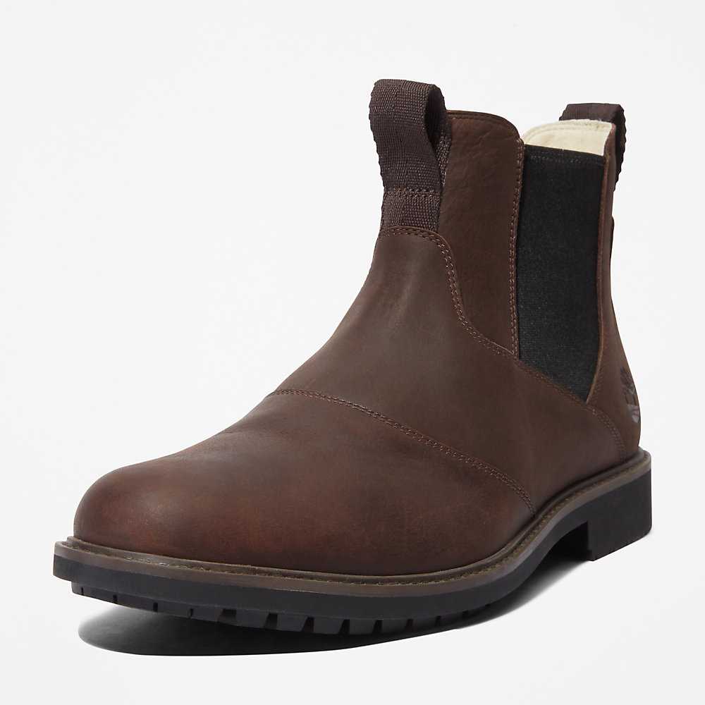 Men's Timberland Stormbucks Chelsea Boots Dark Brown | UAE-9528034