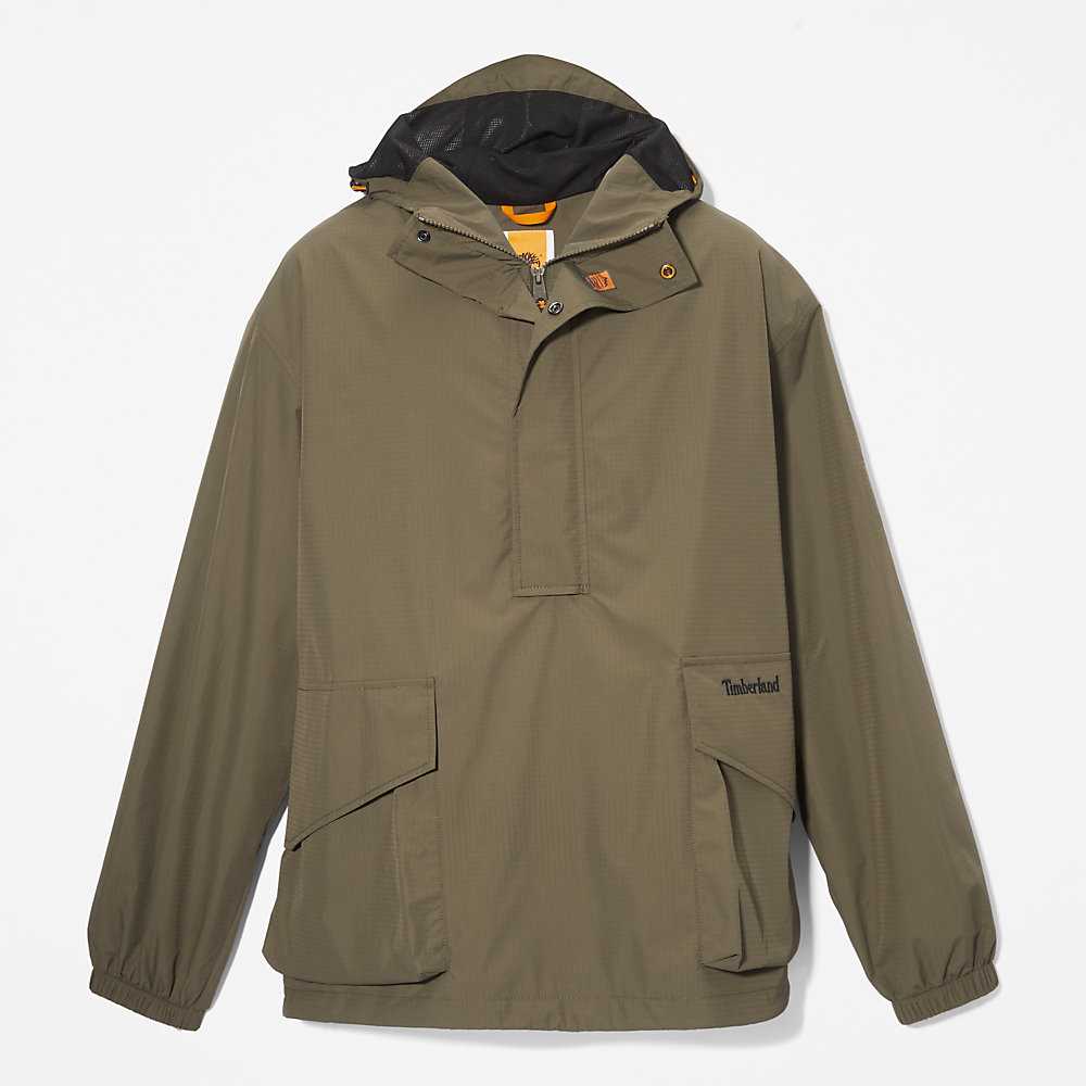 Men's Timberland Stow-and-Go Windbreaker Green | UAE-3024865