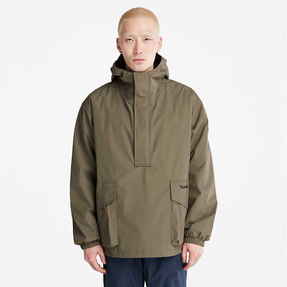 Men\'s Timberland Stow-and-Go Windbreaker Green | UAE-3024865