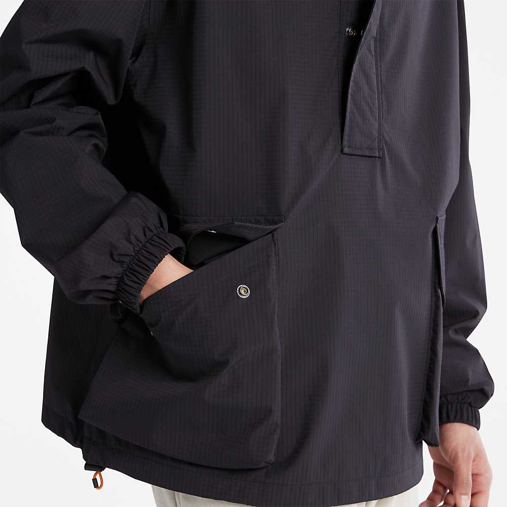 Men's Timberland Stow-and-Go Windbreaker Black | UAE-6547821