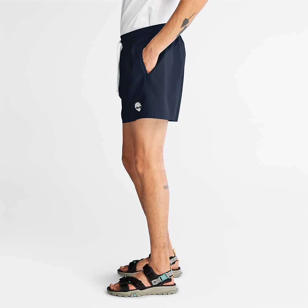 Men's Timberland Sunapee Lake Shorts Navy | UAE-6192037