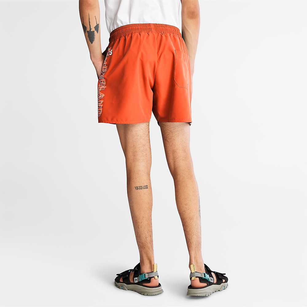 Men's Timberland Sunapee Lake Shorts Orange | UAE-1059782