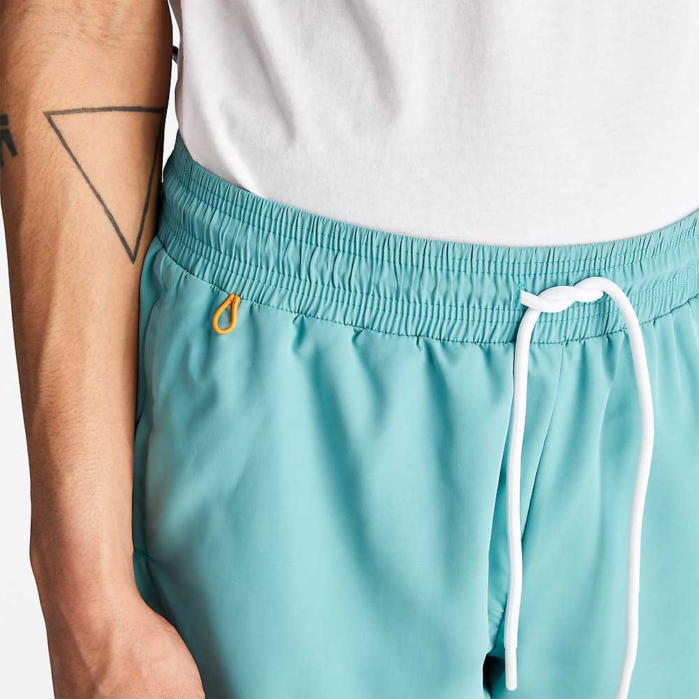 Men's Timberland Sunapee Lake Shorts Turquoise | UAE-8461502