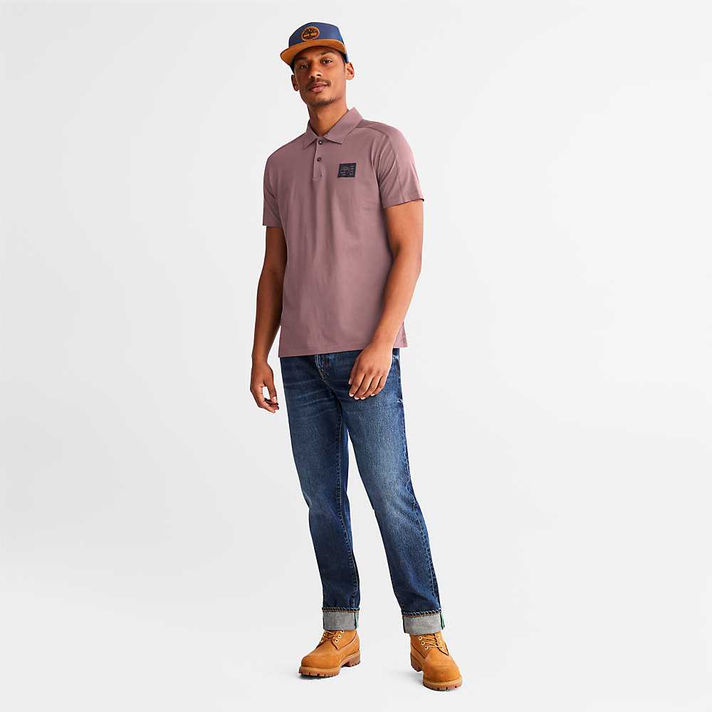 Men's Timberland TimberFresh™ Supima® Polo Shirts Pink | UAE-1059623