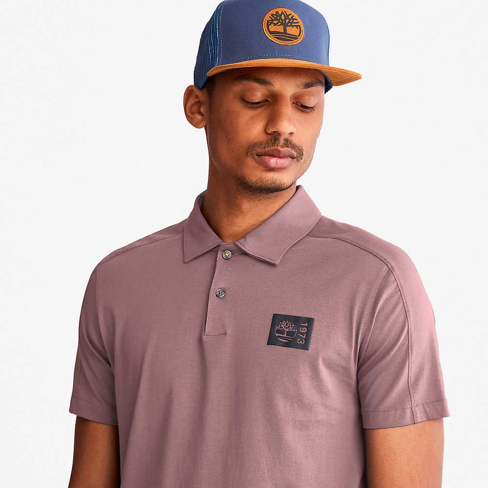 Men's Timberland TimberFresh™ Supima® Polo Shirts Pink | UAE-1059623