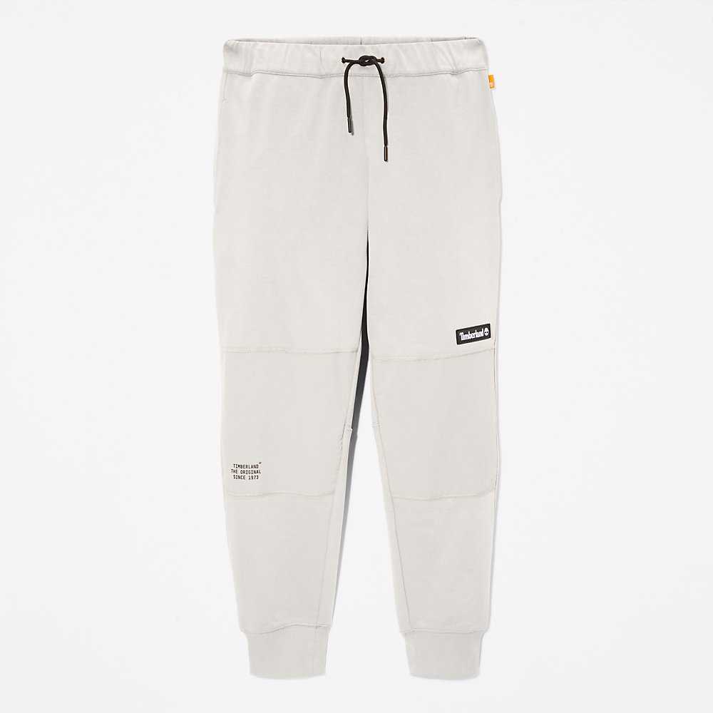 Men's Timberland Tonal Knee Track Pants Light Grey | UAE-4073158