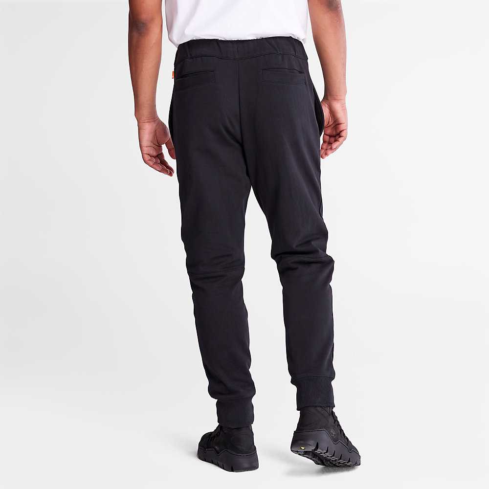 Men's Timberland Tonal Knee Track Pants Black | UAE-9714350