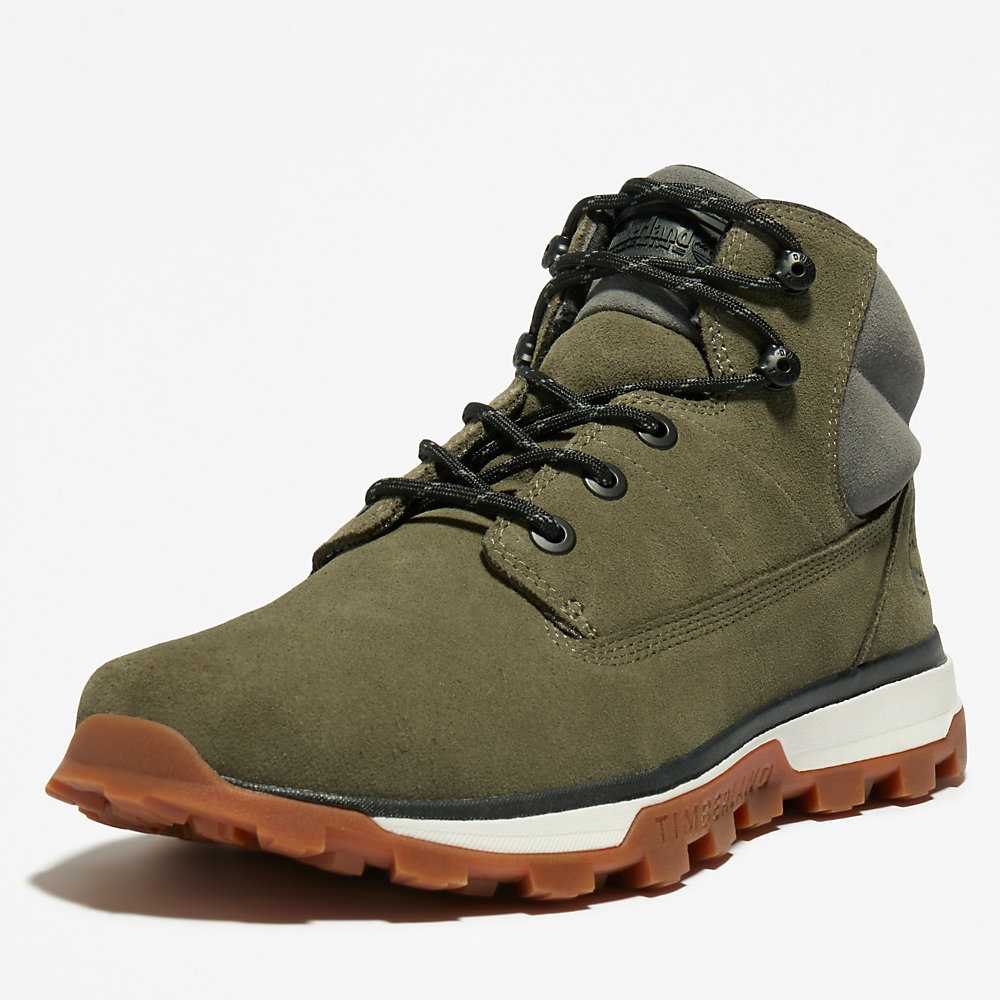 Men's Timberland Treeline Chukka Boots Dark Green | UAE-5871920