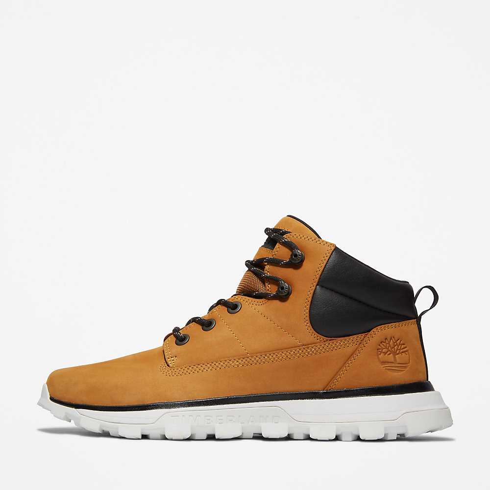 Men's Timberland Treeline Chukka Boots Yellow | UAE-8215609