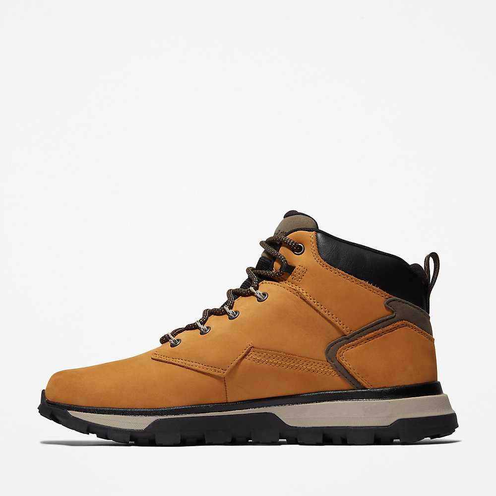 Men's Timberland Treeline Hiking Boots Yellow | UAE-0986172