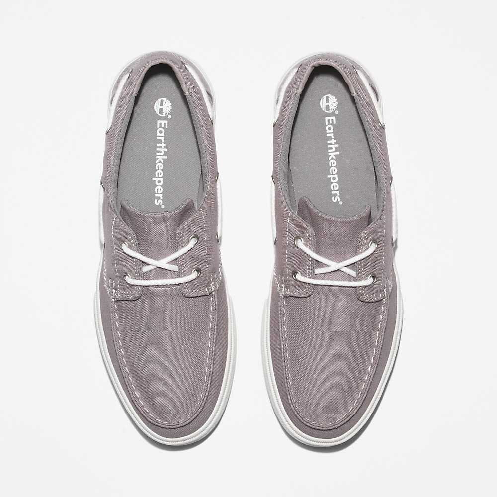 Men's Timberland Union Wharf 2.0 Boat Shoes Grey | UAE-8725496