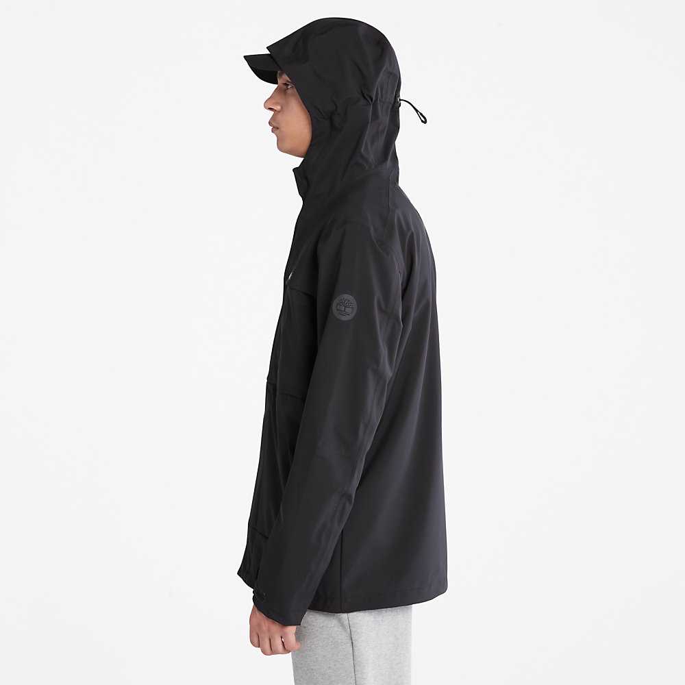 Men's Timberland Water-Repellent Windbreaker Black | UAE-0468752