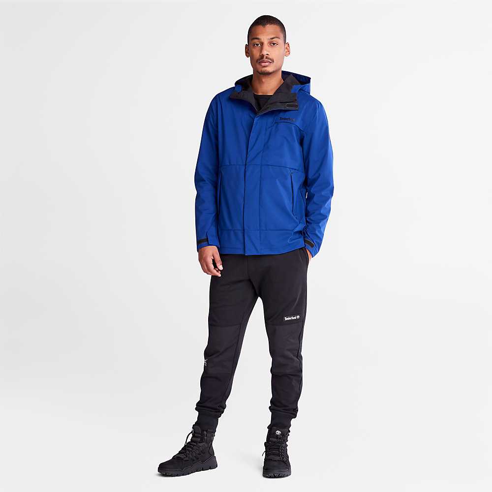 Men's Timberland Water-Repellent Windbreaker Dark Blue | UAE-6580734