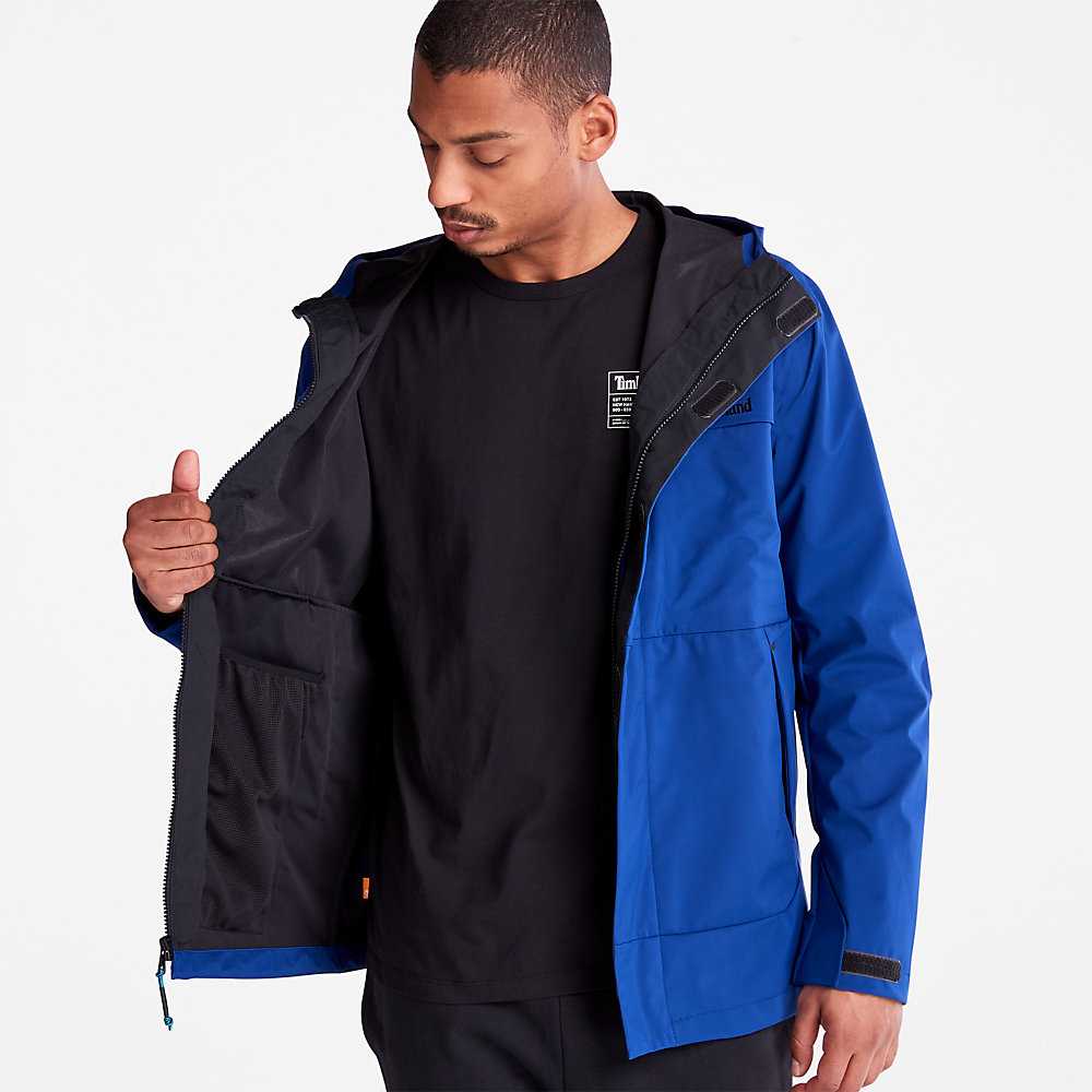 Men's Timberland Water-Repellent Windbreaker Dark Blue | UAE-6580734