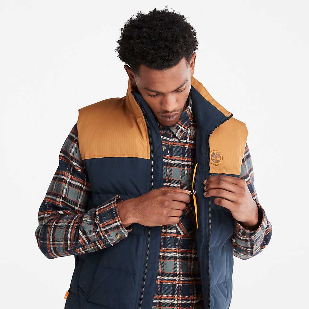 Men's Timberland Welch Mountain Vest Navy | UAE-8790165