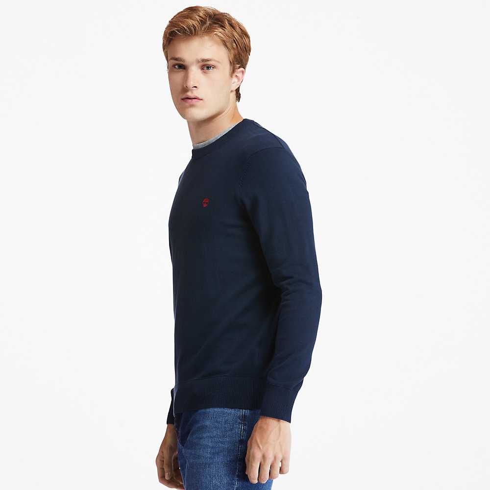 Men's Timberland Williams River Sweaters Navy | UAE-0697231