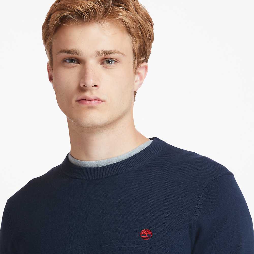 Men's Timberland Williams River Sweaters Navy | UAE-0697231