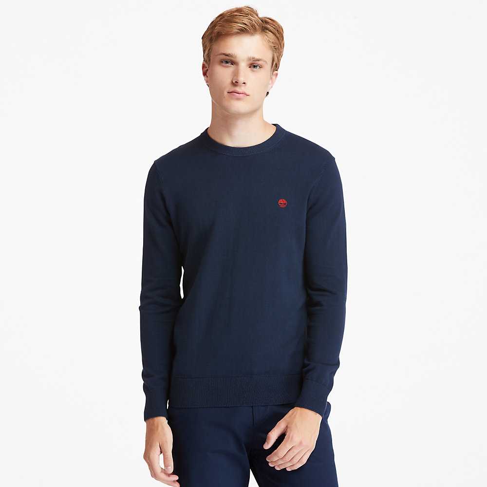 Men's Timberland Williams River Sweaters Navy | UAE-0697231