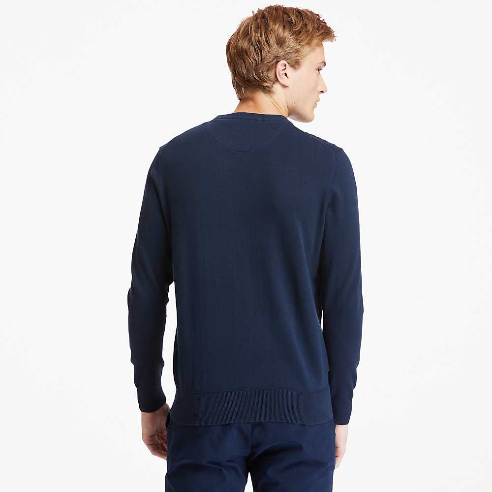 Men's Timberland Williams River Sweaters Navy | UAE-0697231