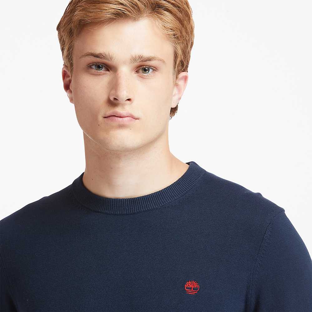 Men's Timberland Williams River Sweaters Navy | UAE-0697231