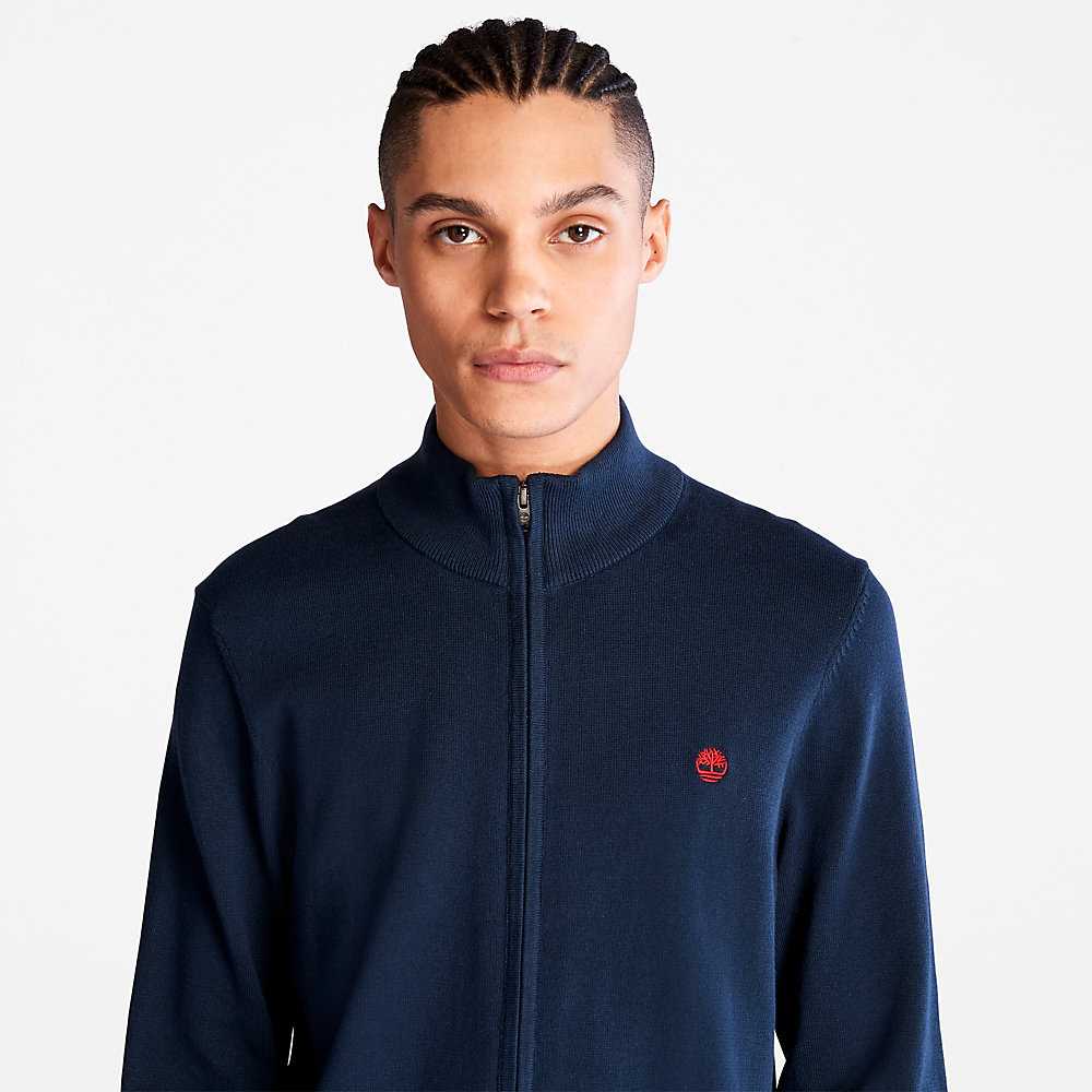 Men's Timberland Williams River Sweaters Navy | UAE-2617480