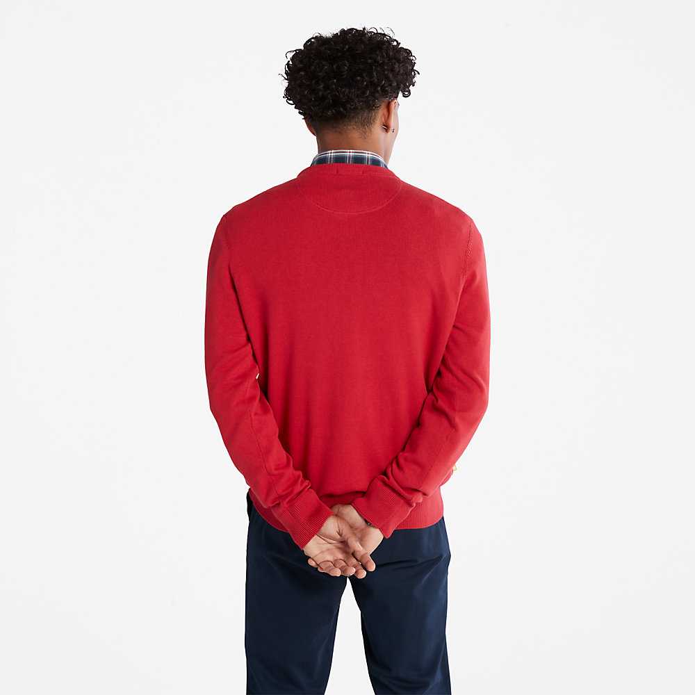 Men's Timberland Williams River Sweaters Red | UAE-6720495