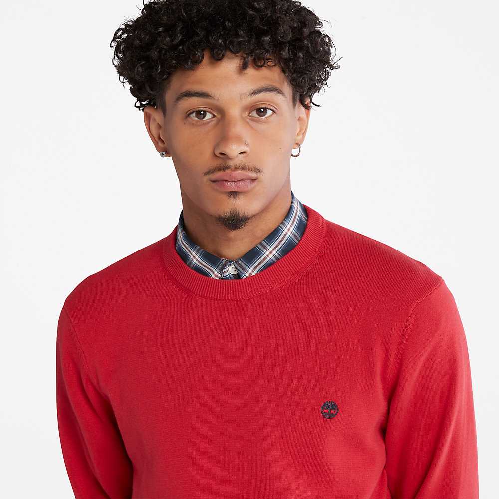 Men's Timberland Williams River Sweaters Red | UAE-6720495