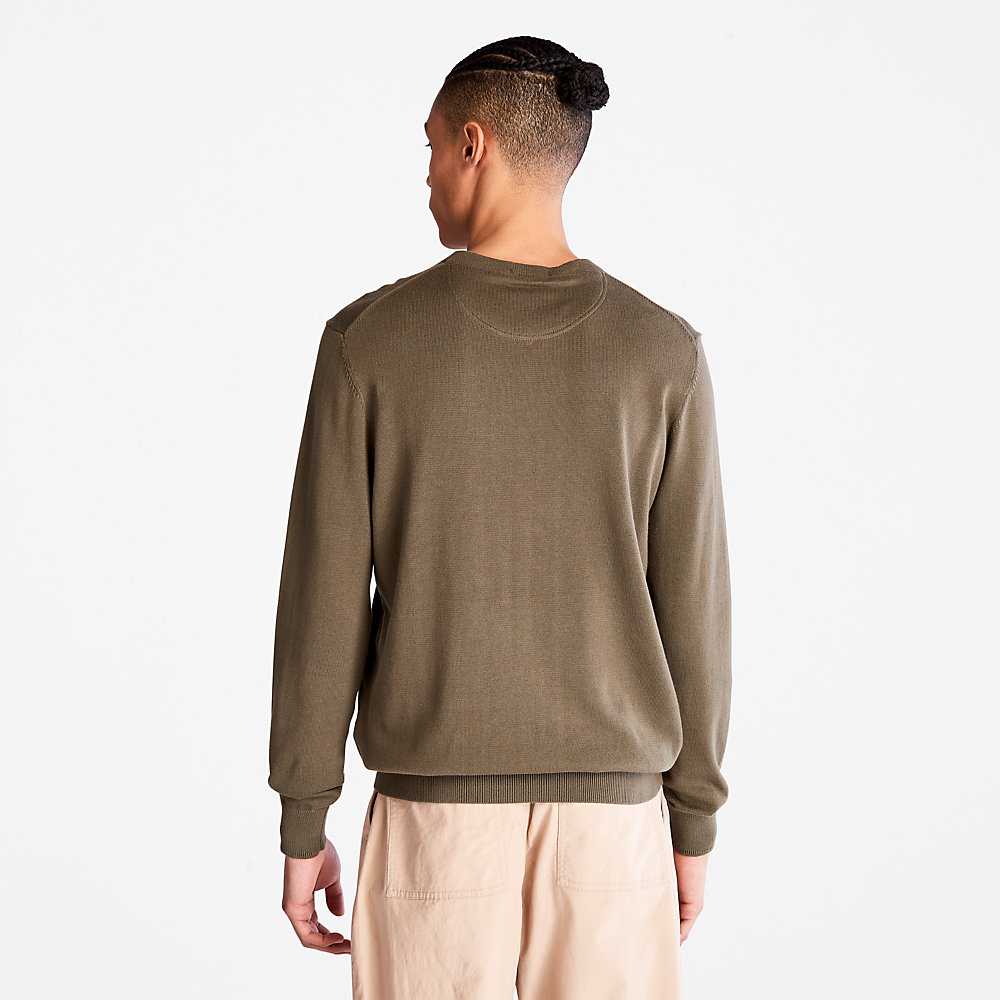 Men's Timberland Williams River Sweaters Dark Green | UAE-8652741